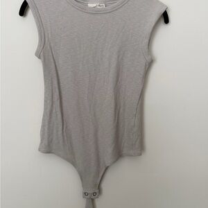 Universal Thread Gray Sleeveless Bodysuit